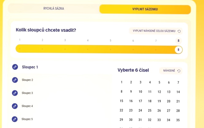 Sazka Sportka online